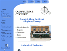 Tablet Screenshot of confluencecyclery.com